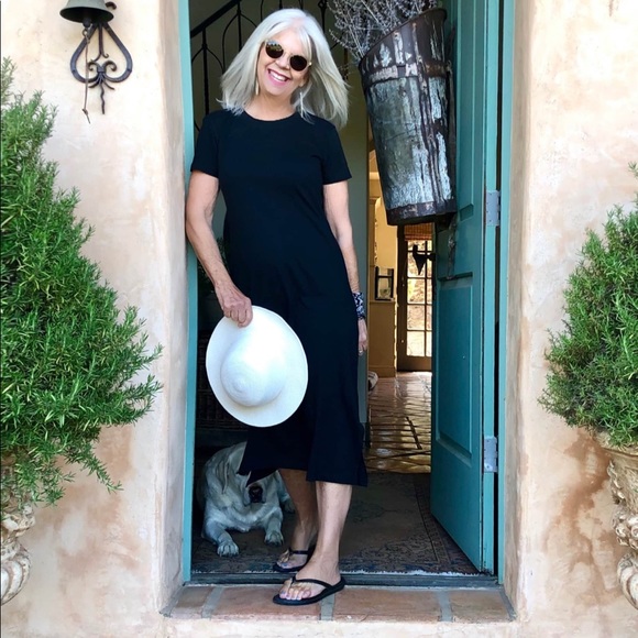 LAST ONE J. Crew Midi T-shirt dress in grey - Picture 5 of 6